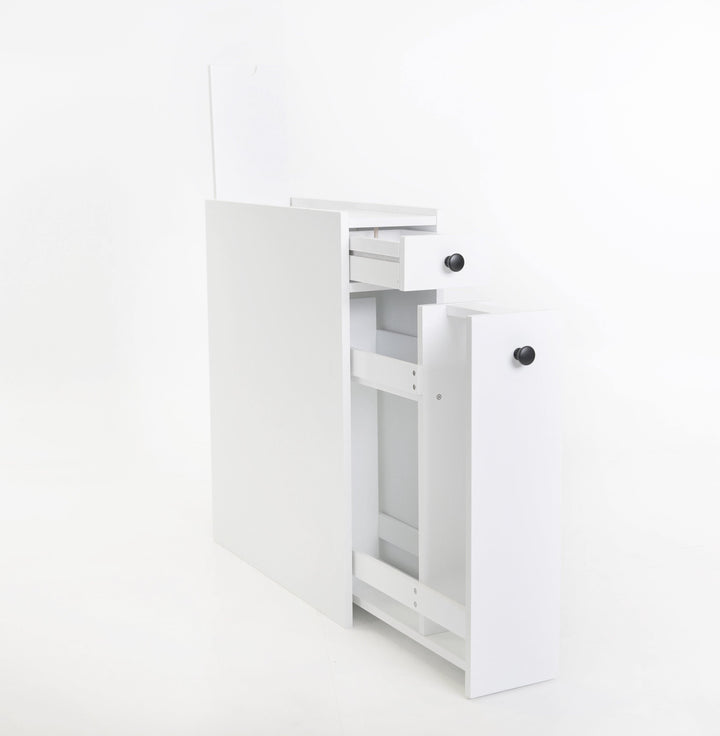Bathroom Utility Storage Cabinet Caddy White