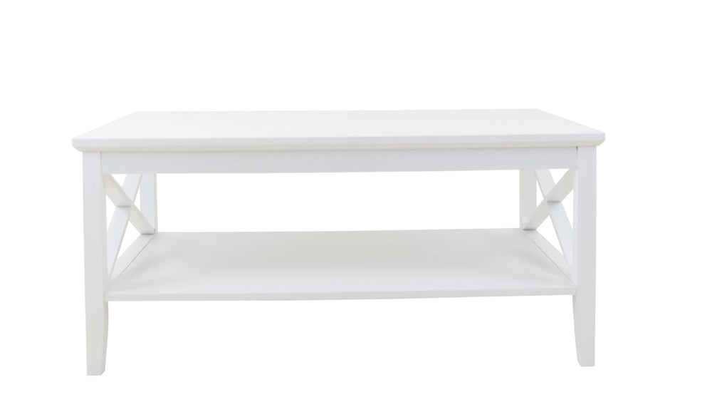 Long Island Rectangular 1 Shelf Living Room Coffee Table -