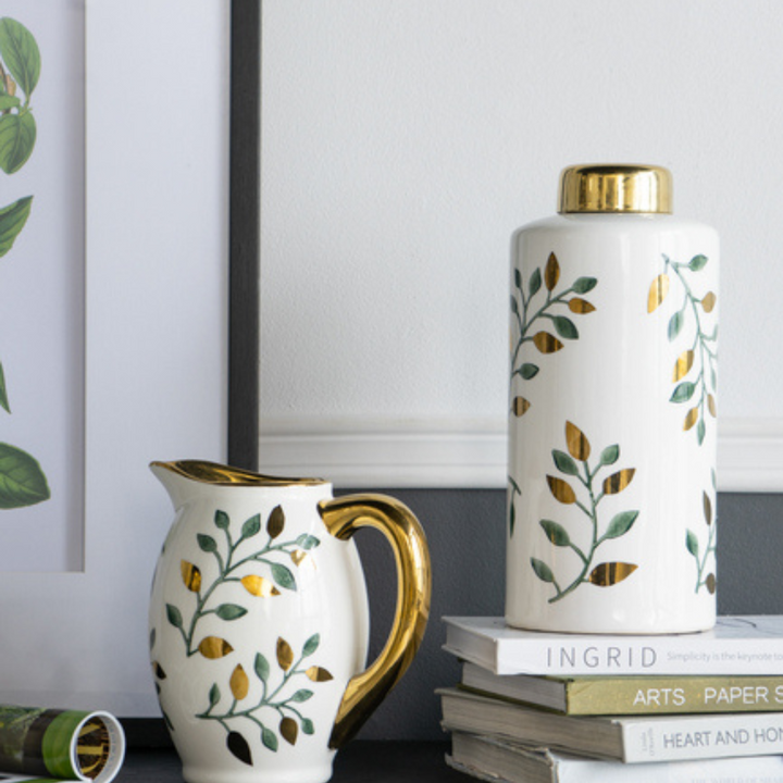 Botanical Decorative Jug 21.5cms tall