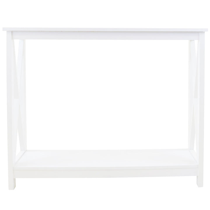 White Long Island Console Table 
