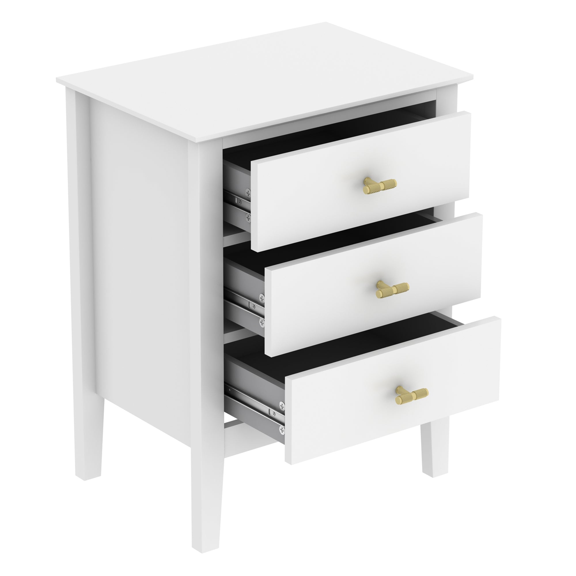 Harper 3 Drawer Side Table: Maximize Storage in Style