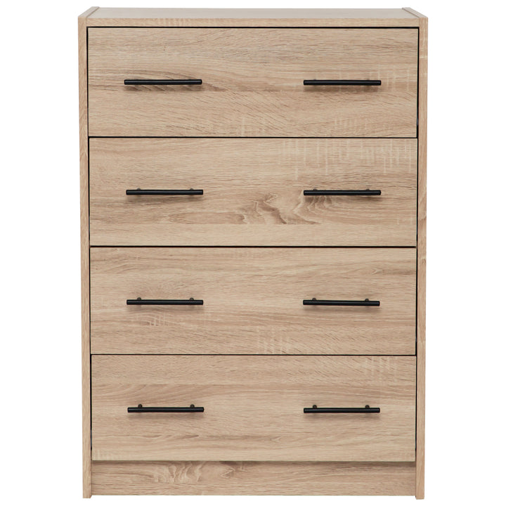 a view of Light Sonoma Oak Classic Chest of 4 Drawers