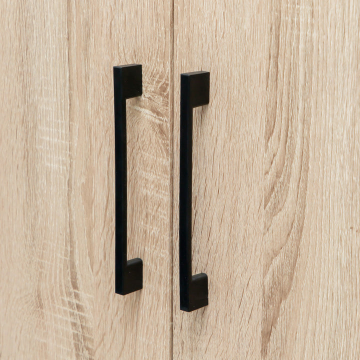 Multi-Purpose Cupboard 2 Door  Low Style - Light Sonoma Oak