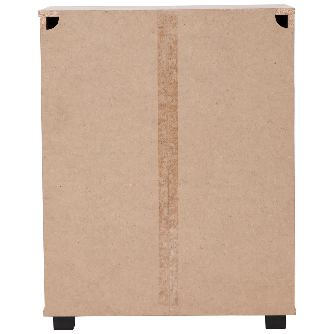 Back view of a Multi-Purpose Cupboard 2 Door  Low Style - Light Sonoma Oak
