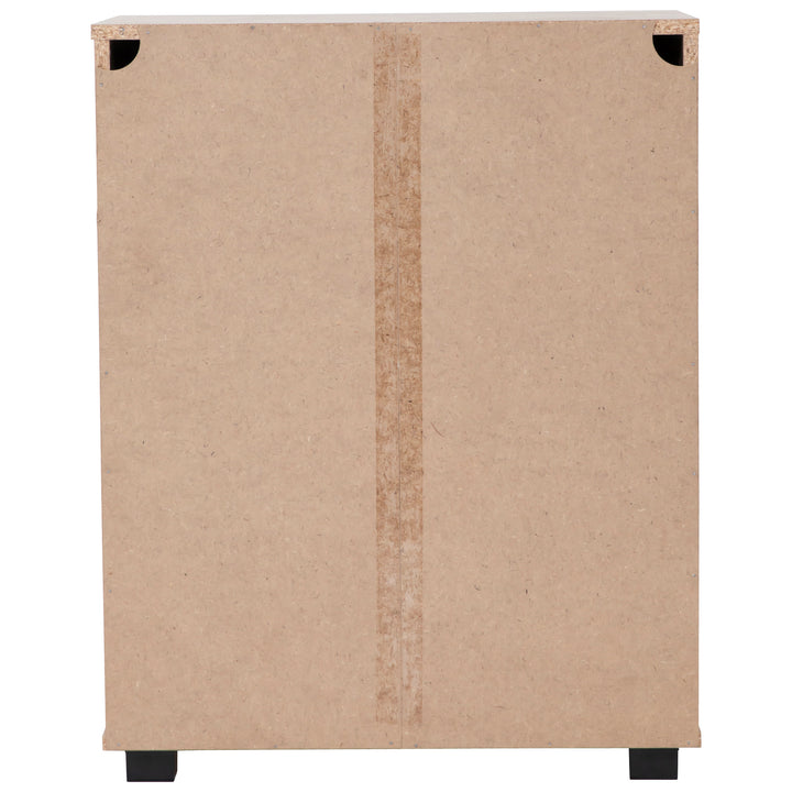 Back view of a Multi-Purpose Cupboard 2 Door  Low Style - Light Sonoma Oak