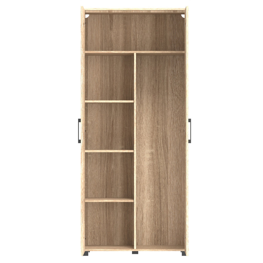 Montreal Broom Cupboard 2 Door - Light Sonoma Oak