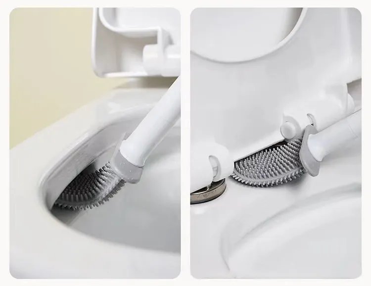 Flex Silicone Toilet Brush Set