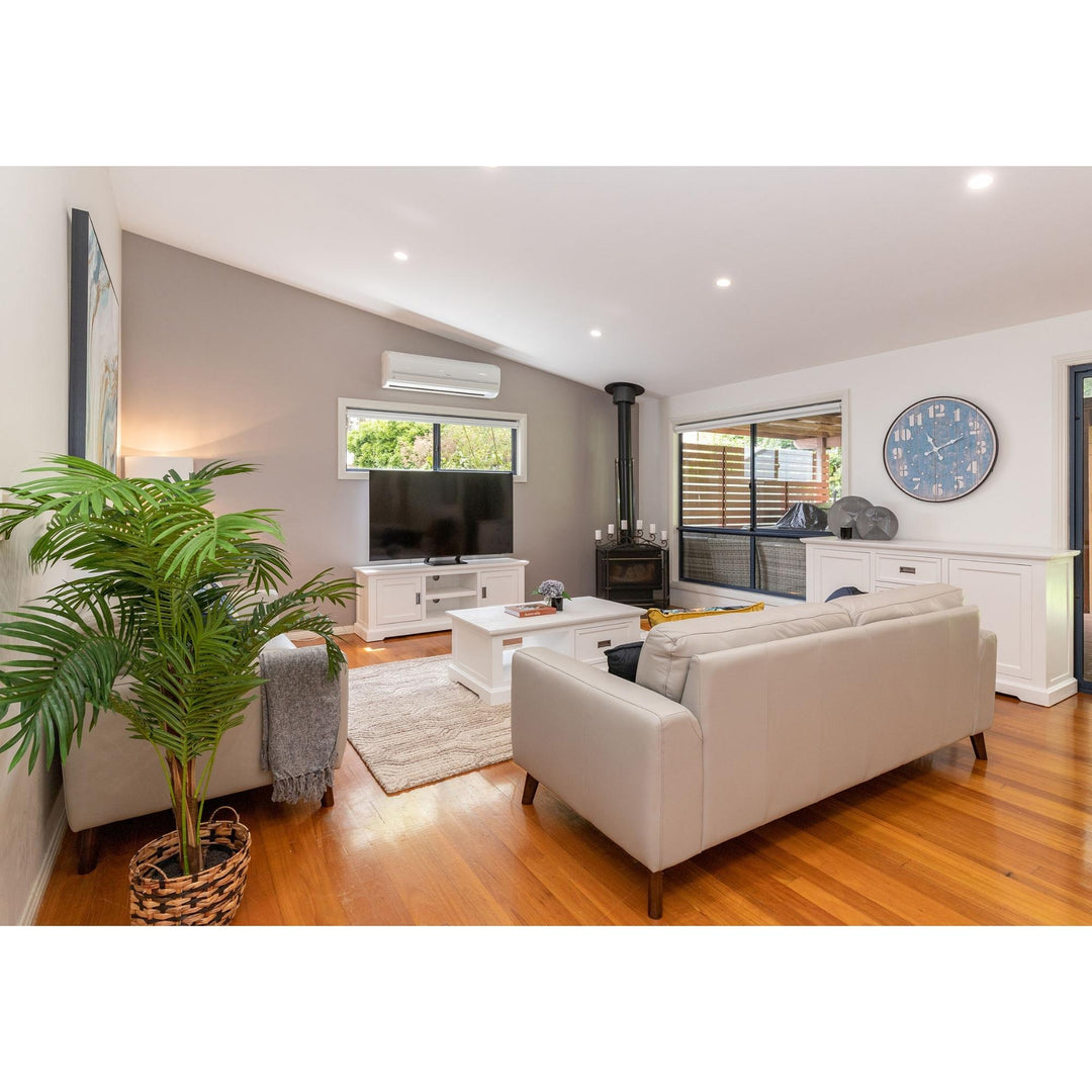 Downy Leather Sofa Set: Modern Comfort & Style (3+2 Seater, Tangerine)