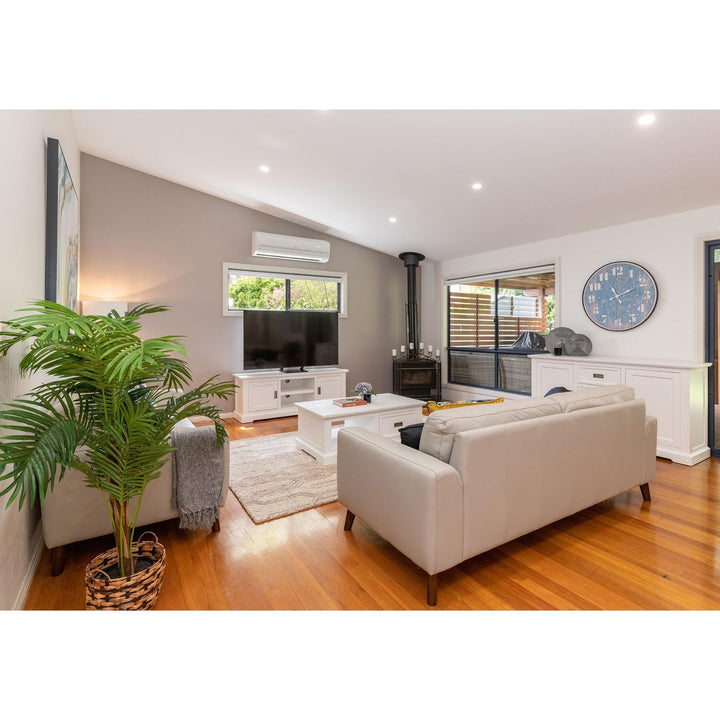 Downy Leather Sofa Set: Modern Comfort & Style (3+2 Seater, Tangerine)