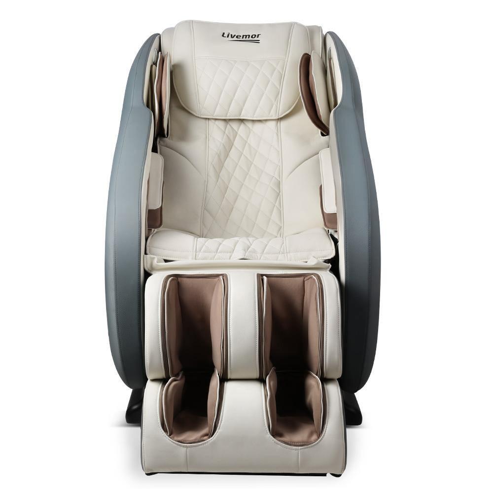 3D Electric Massage Chair Navy Cream