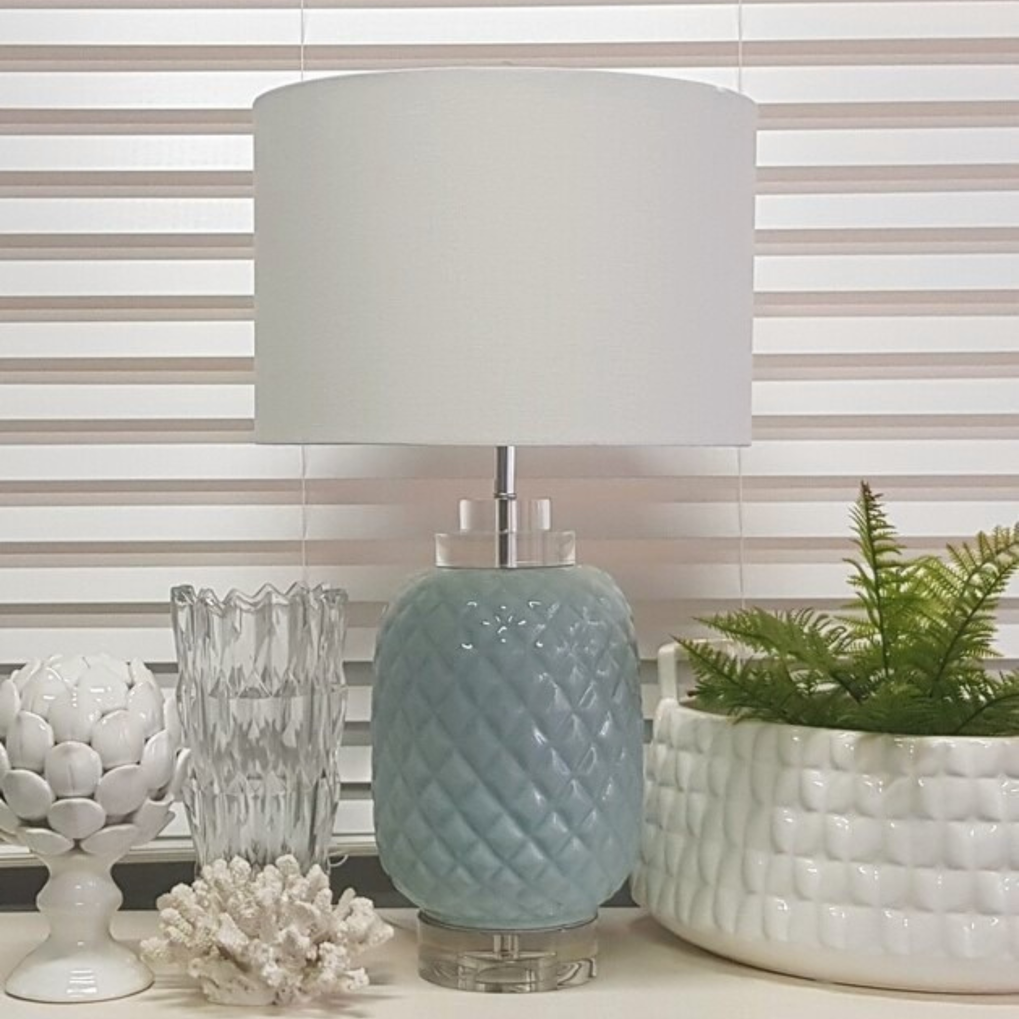 Island Turquoise Table Lamp Close Up