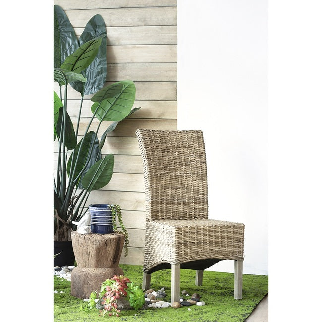 Versatile Rattan Algeria Chair in Chocolate - Perfect for Any Room in Your Home