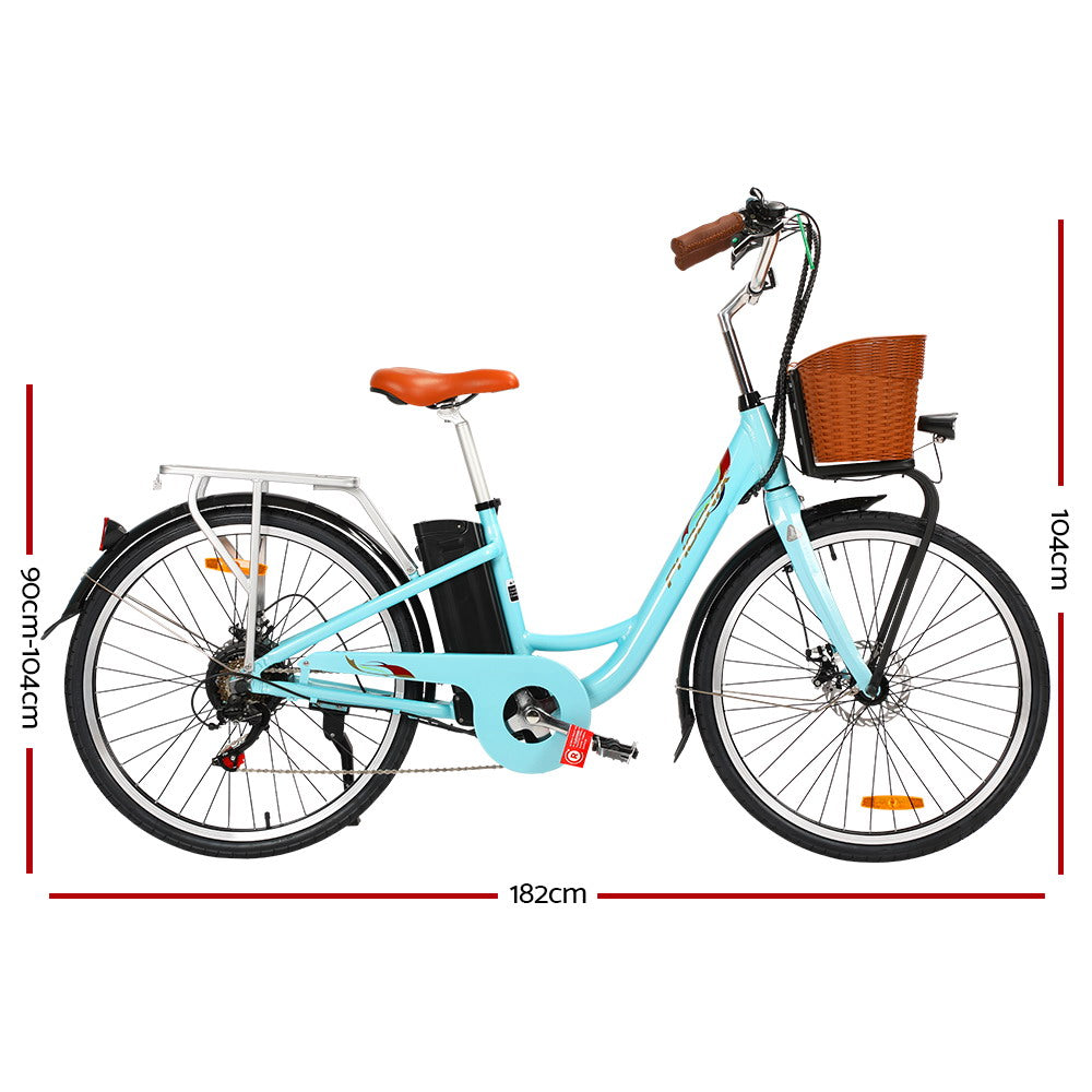 Phoenix 26" Electric Bike - Stylish and Versatile eBike in Urban Blue