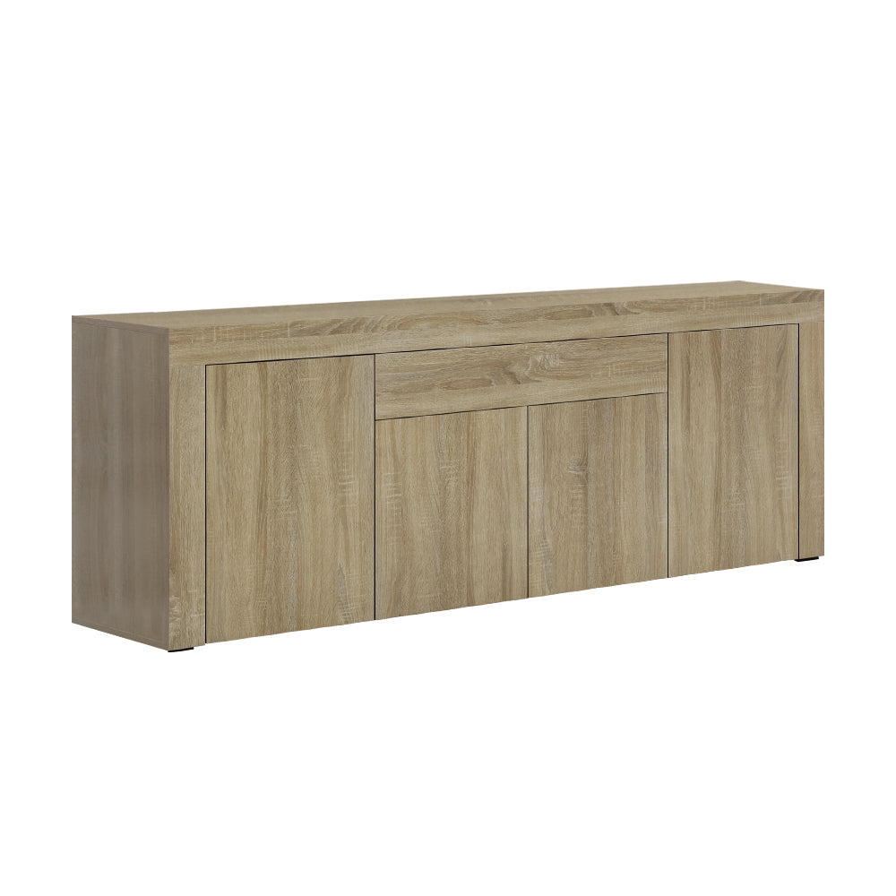 Modern Buffet Sideboard Cabinet Storage, 4 Doors, Cupboard, Wood, Hallway Table