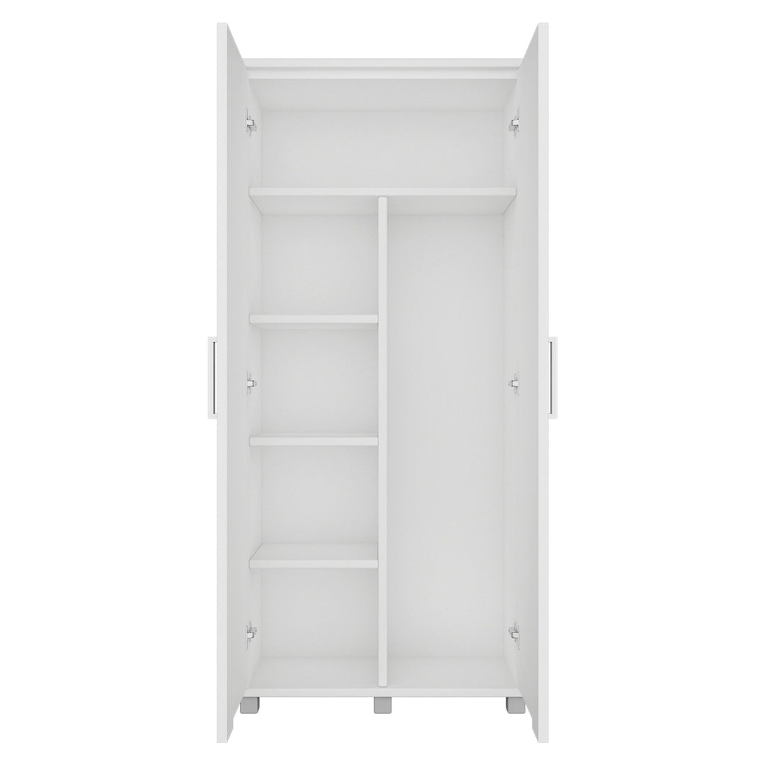 Two doors opened position