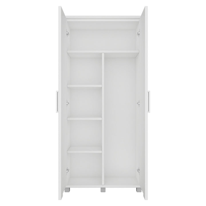 Two doors opened position