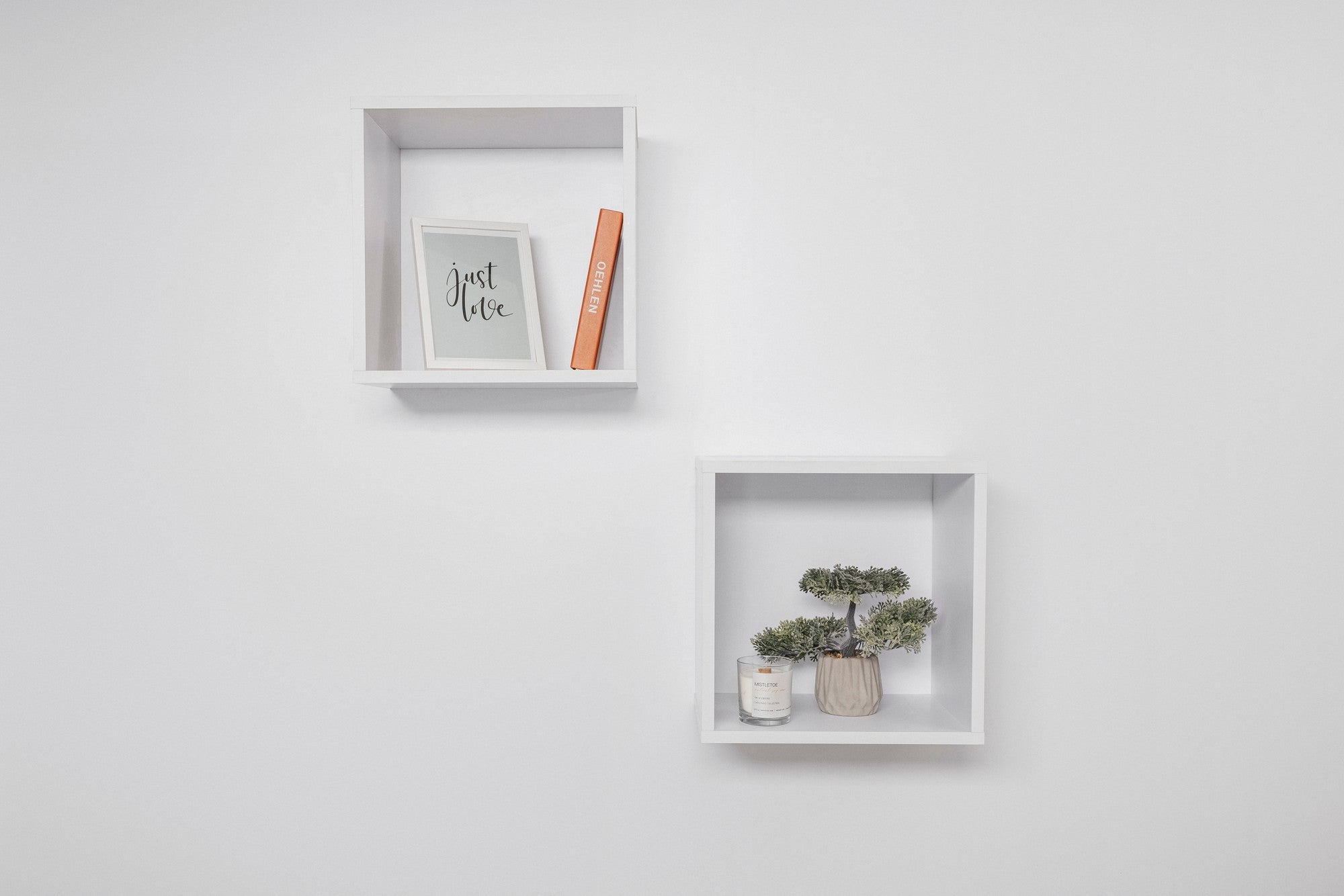Bergen Cube Twin Pack Wall Decorator Frame White
