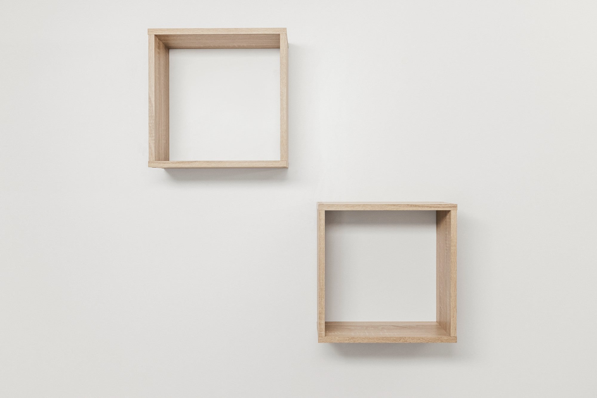 Bergen Cube Twin Pack Wall Decorator Frame Oak