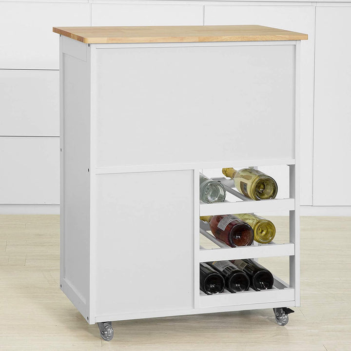 Kitchen Trolley with Wine Racks