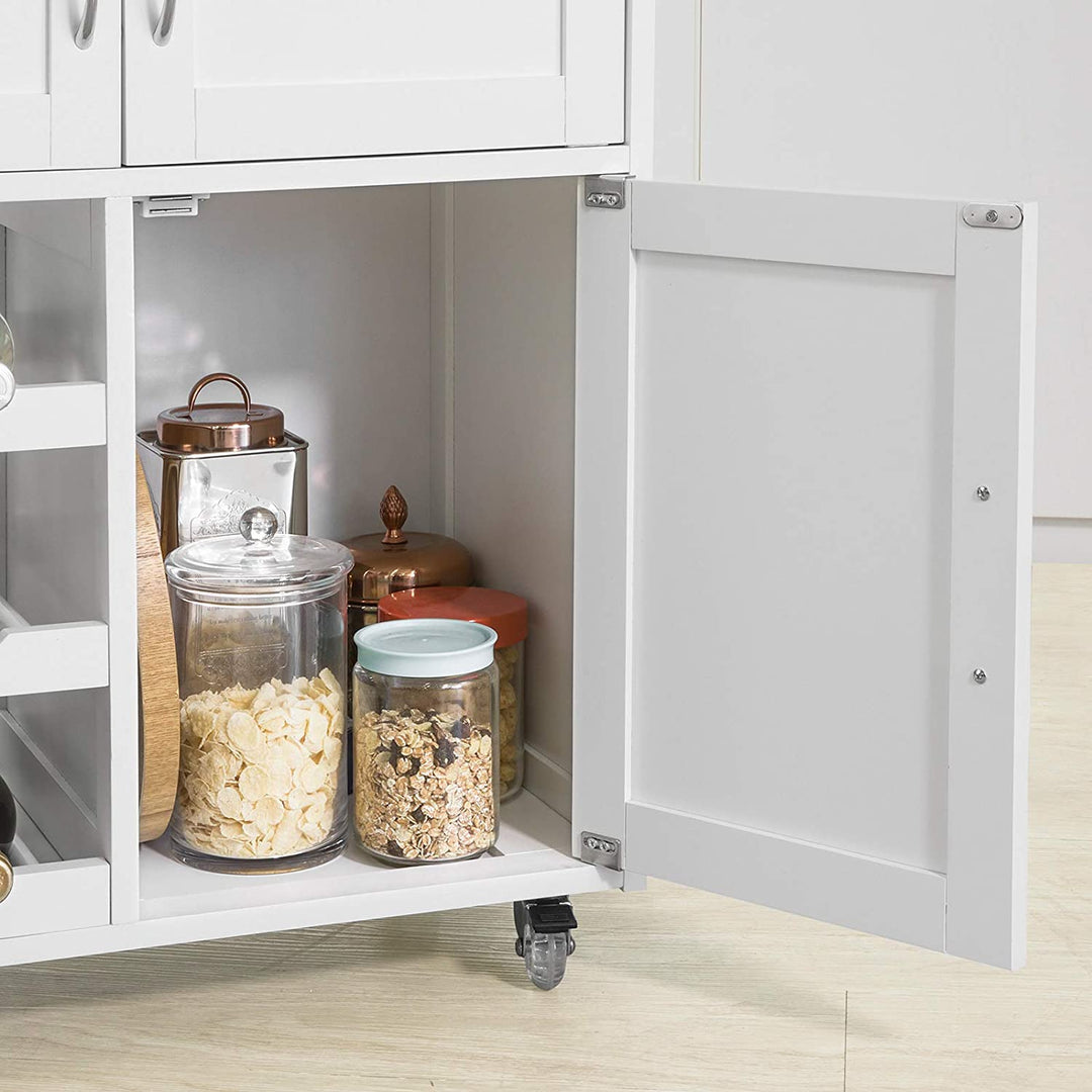 Kitchen Trolley with Wine Racks