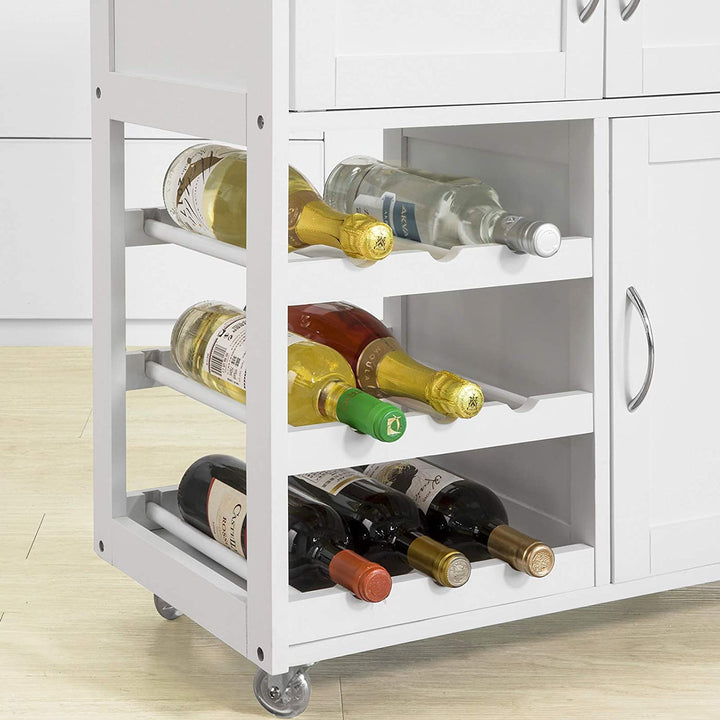 Kitchen Trolley with Wine Racks