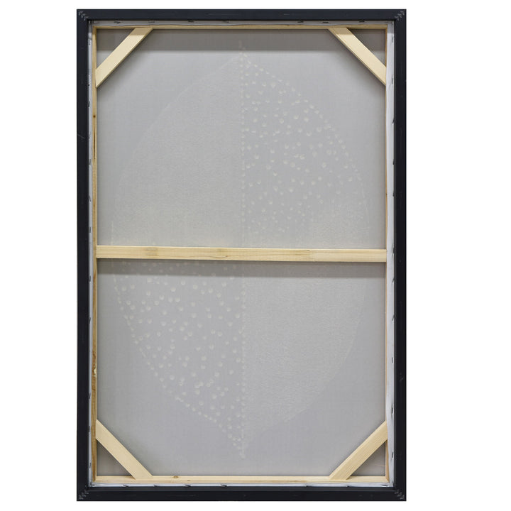 Golden Dichotomy Gold Framed Hand Painted Canvas Wall Art 60X90cm