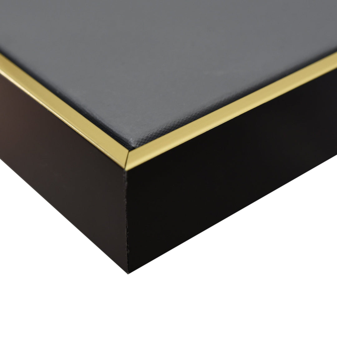 Golden Dichotomy Gold Framed Hand Painted Canvas Wall Art 60X90cm