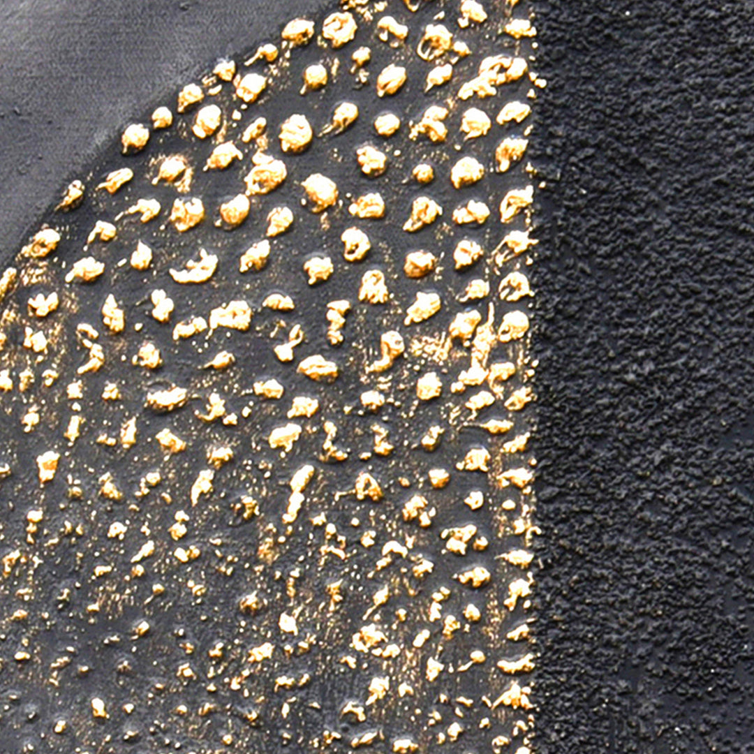 Golden Dichotomy Gold Framed Hand Painted Canvas Wall Art 60X90cm