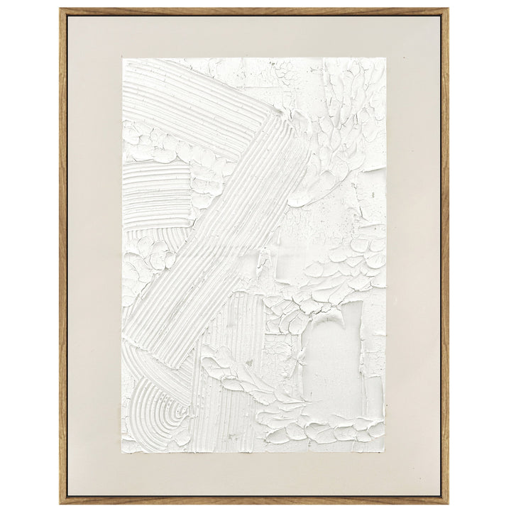 Plaster Panorama Dark Wood Framed Wall Art 70X90cm
