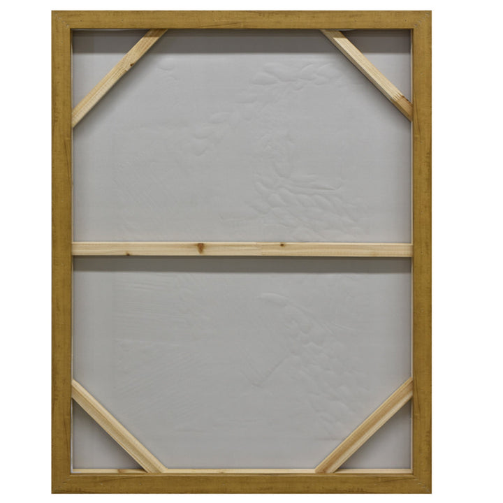 Plaster Panorama Dark Wood Framed Wall Art 70X90cm