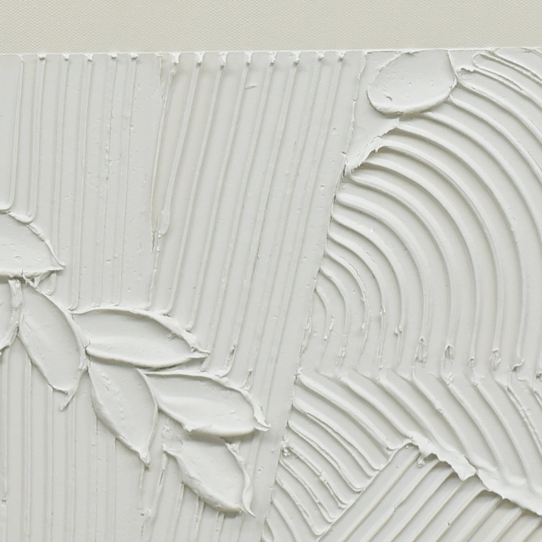 Plaster Panorama Dark Wood Framed Wall Art 70X90cm