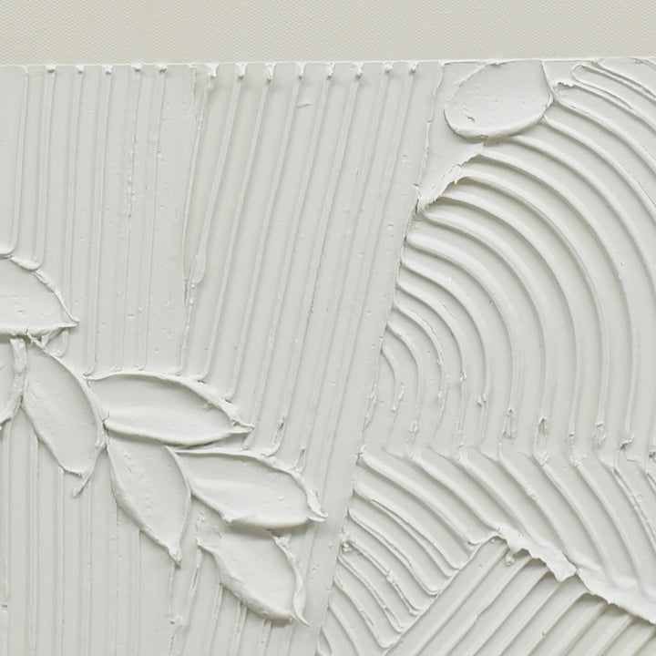 Plaster Panorama Dark Wood Framed Wall Art 70X90cm