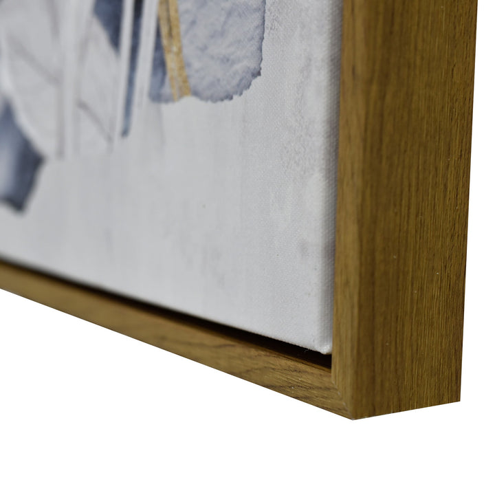Lustrous Foliage Dark Wood Framed Canvas Wall Art 70X100cm