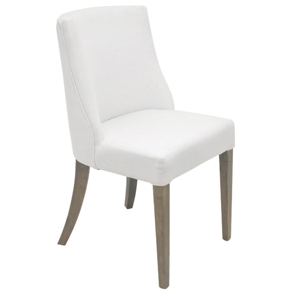 White Dining 2 Chair Set with Chrome Ring