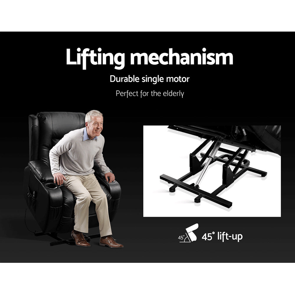 Artiss Electric Recliner Chair Lift Heated Massage Chairs 