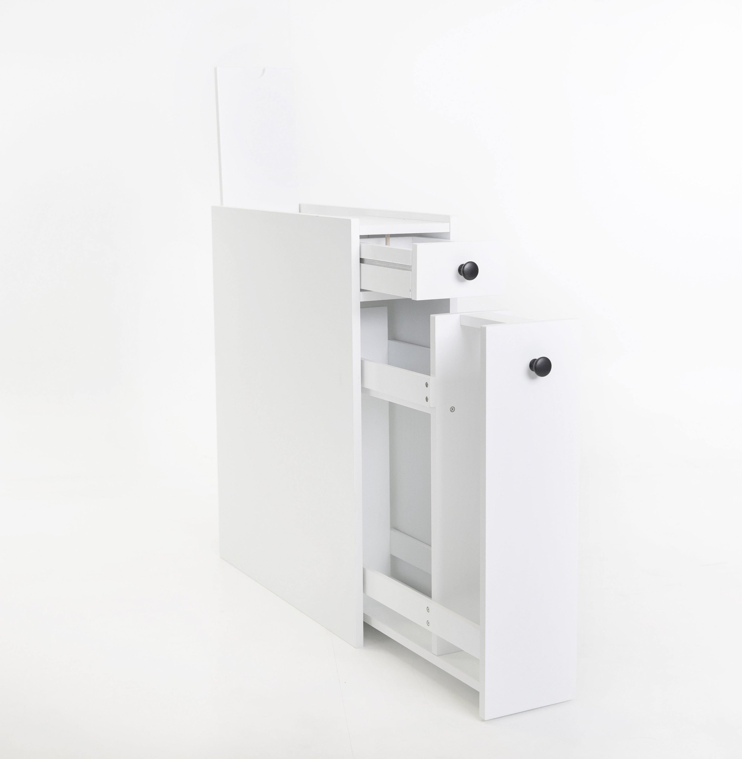 Bathroom Utility Storage Cabinet Caddy White