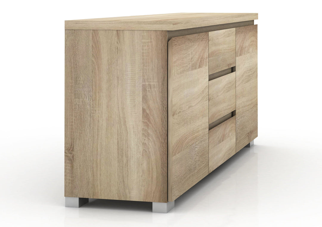 Elara 2 Door 3 Drawer Storage Buffet Unit Bedroom Sideboard 