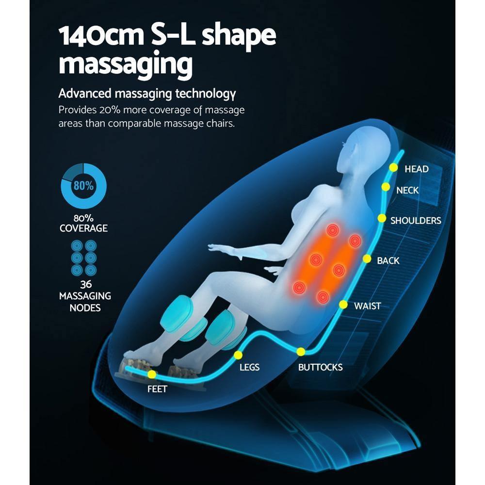 Electric Massage Chair Shiatsu Zero Gravity Heating Massager
