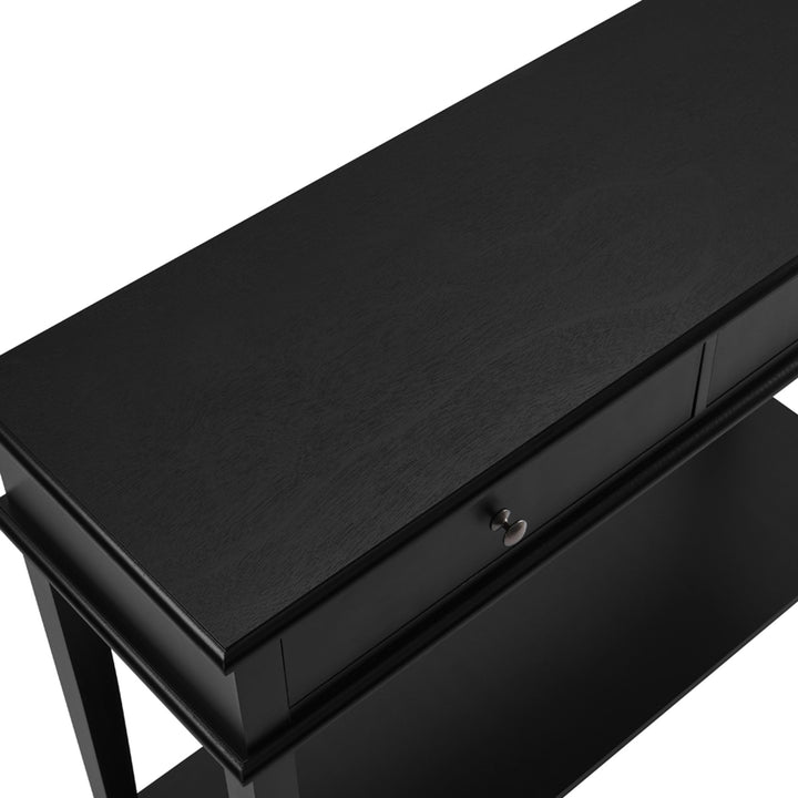 Hallway Console Table Elegant White & Black