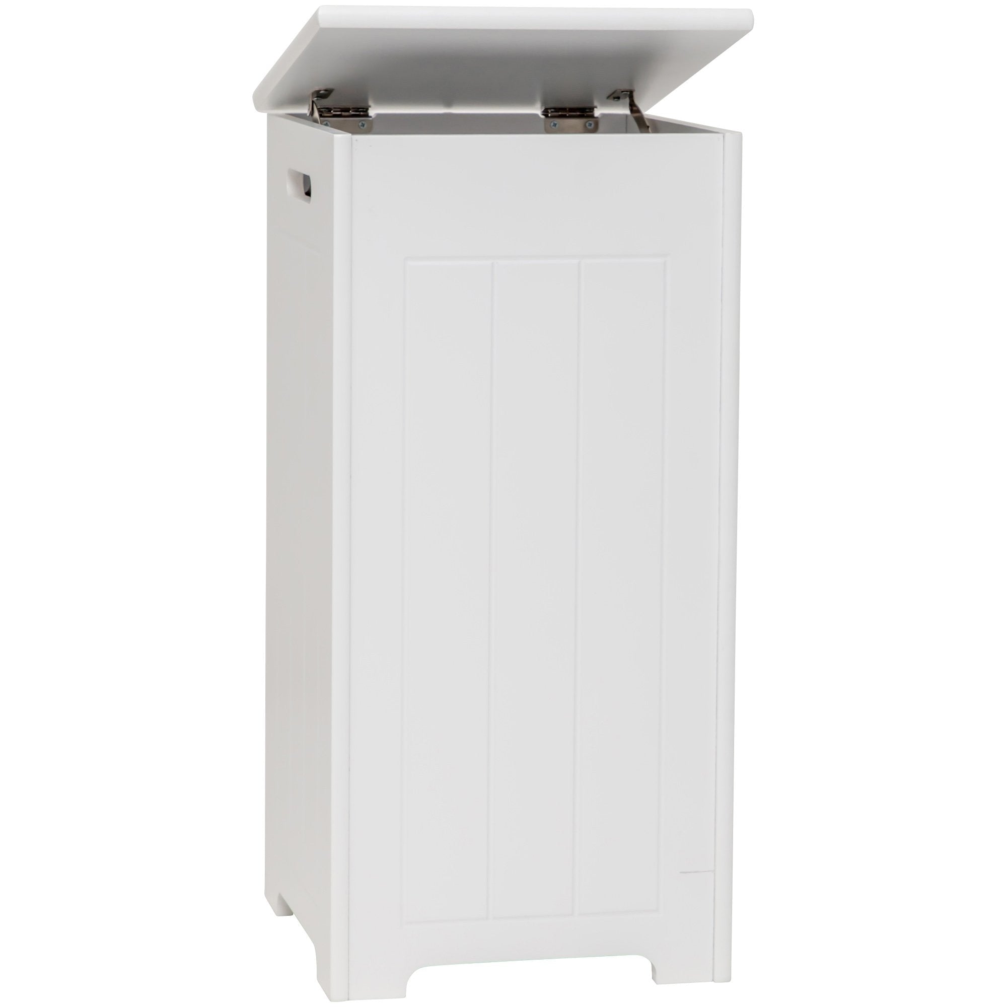 Maine MDF Bathroom Laundry Hamper Organiser White - Cabinet