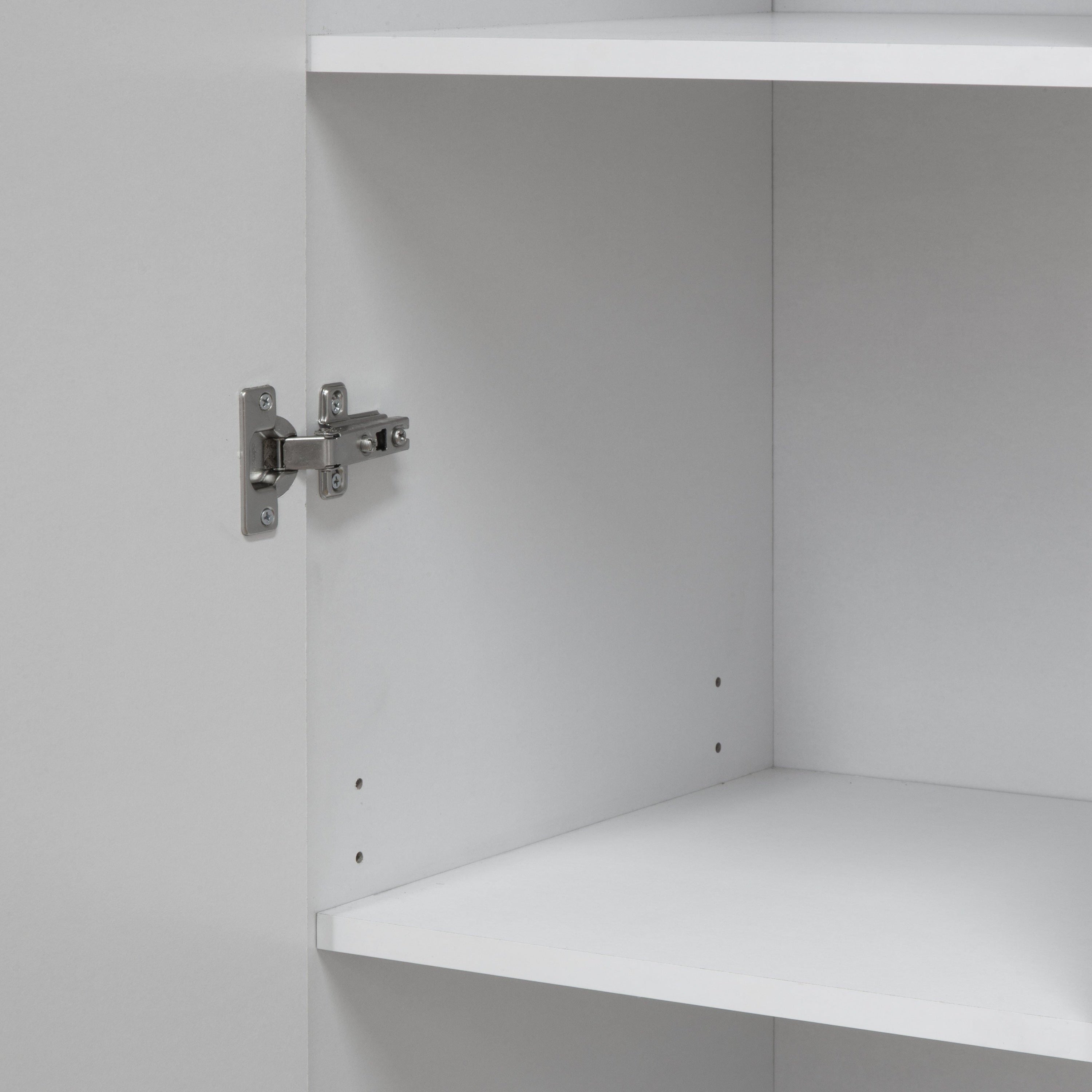 Multi-Purpose Cupboard Single Door Multi Shelves Storage 