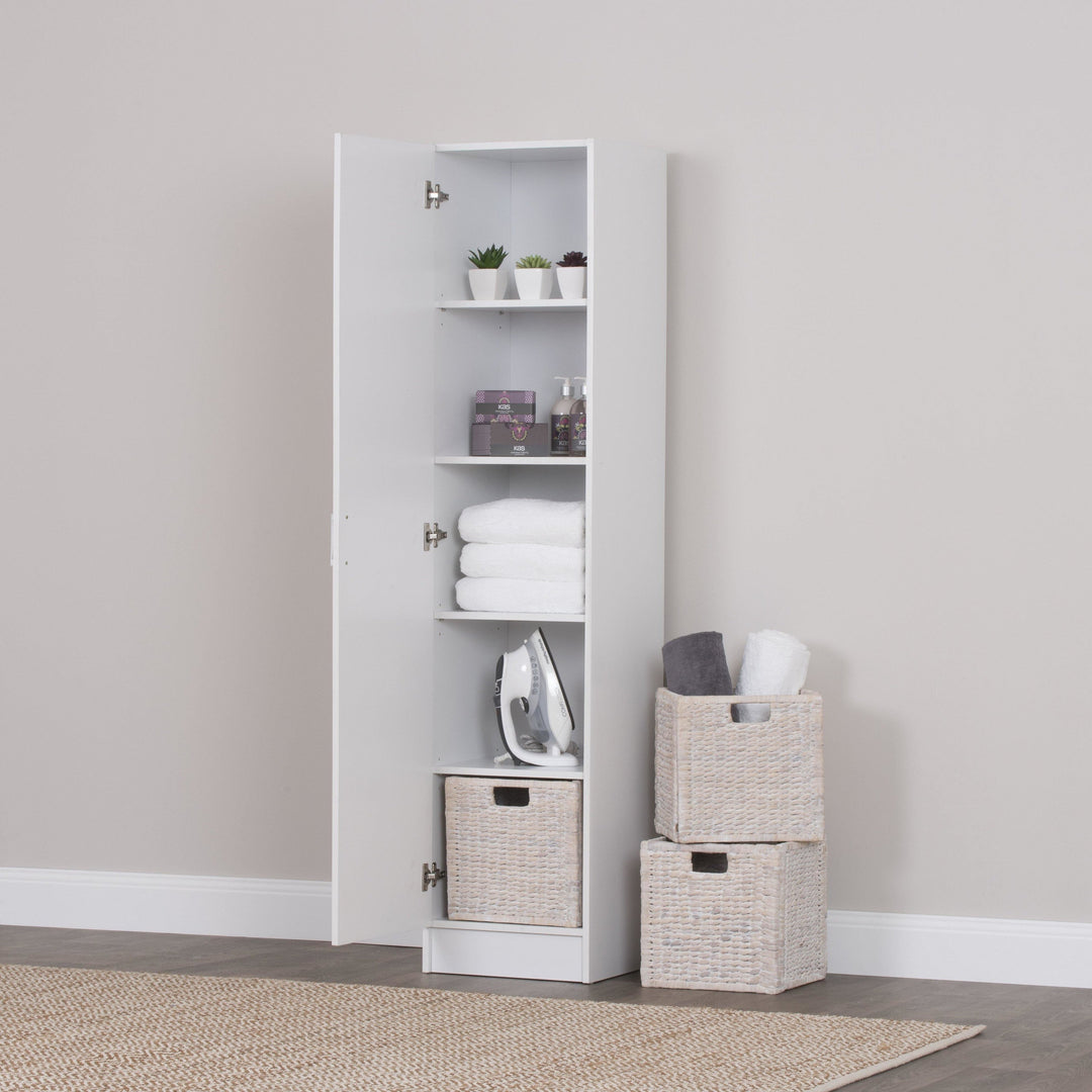 Multi-Purpose Cupboard Single Door Multi Shelves Storage 
