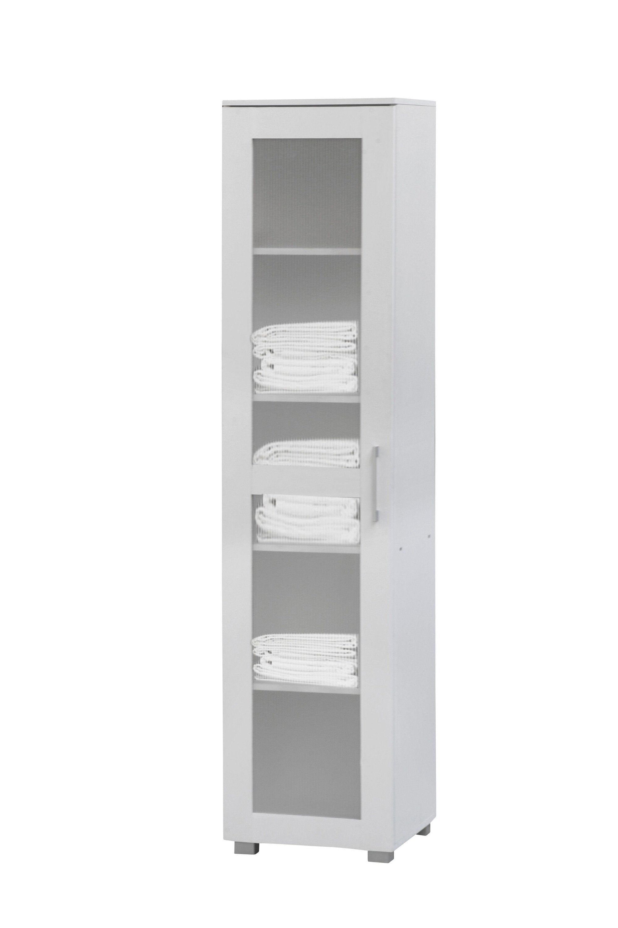 Tall Cupboard Single Door White - Armoires & Wardrobes