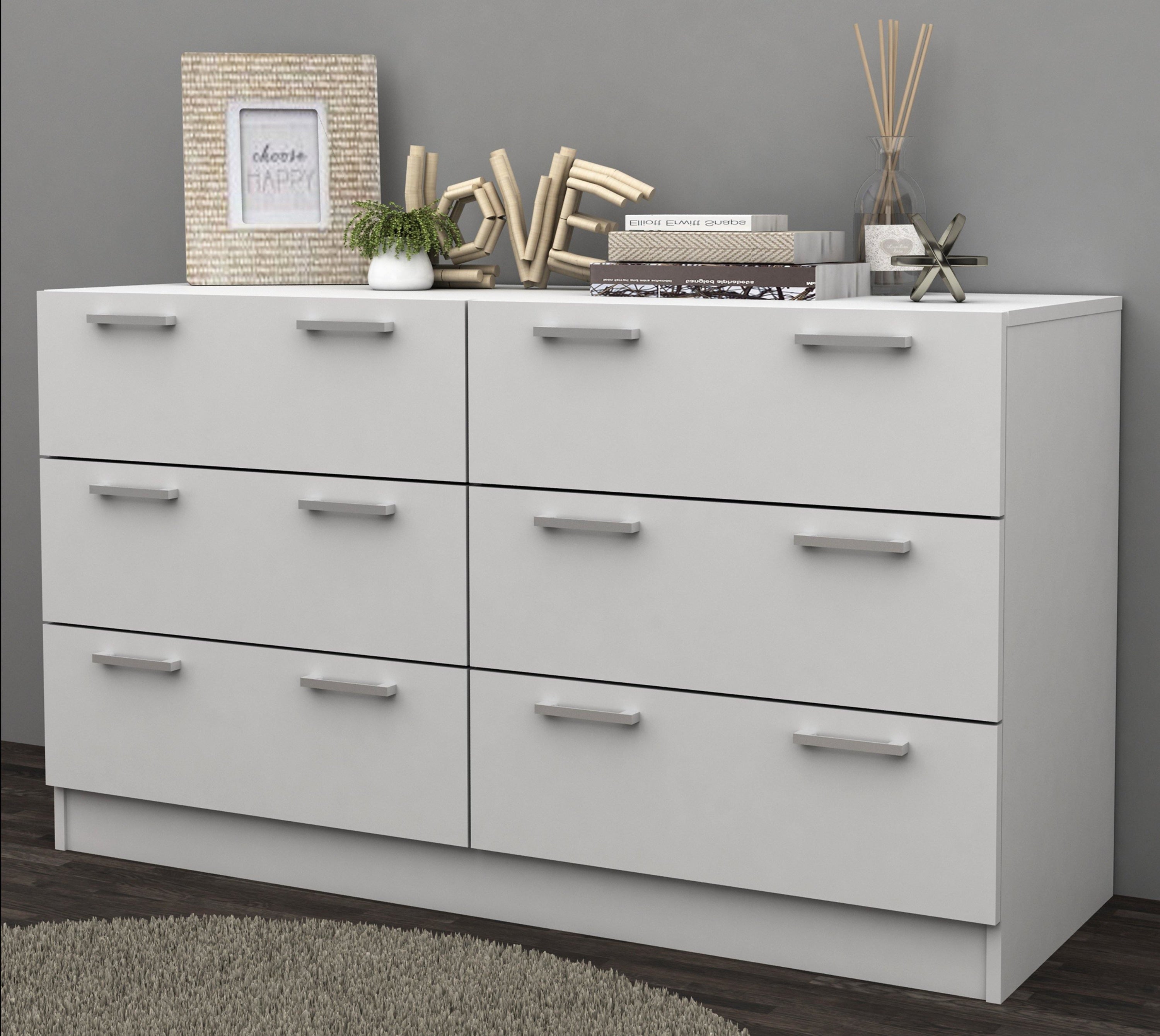 Tribecca 6 Chest of Drawers Bedroom Storage Sodeboard Low 